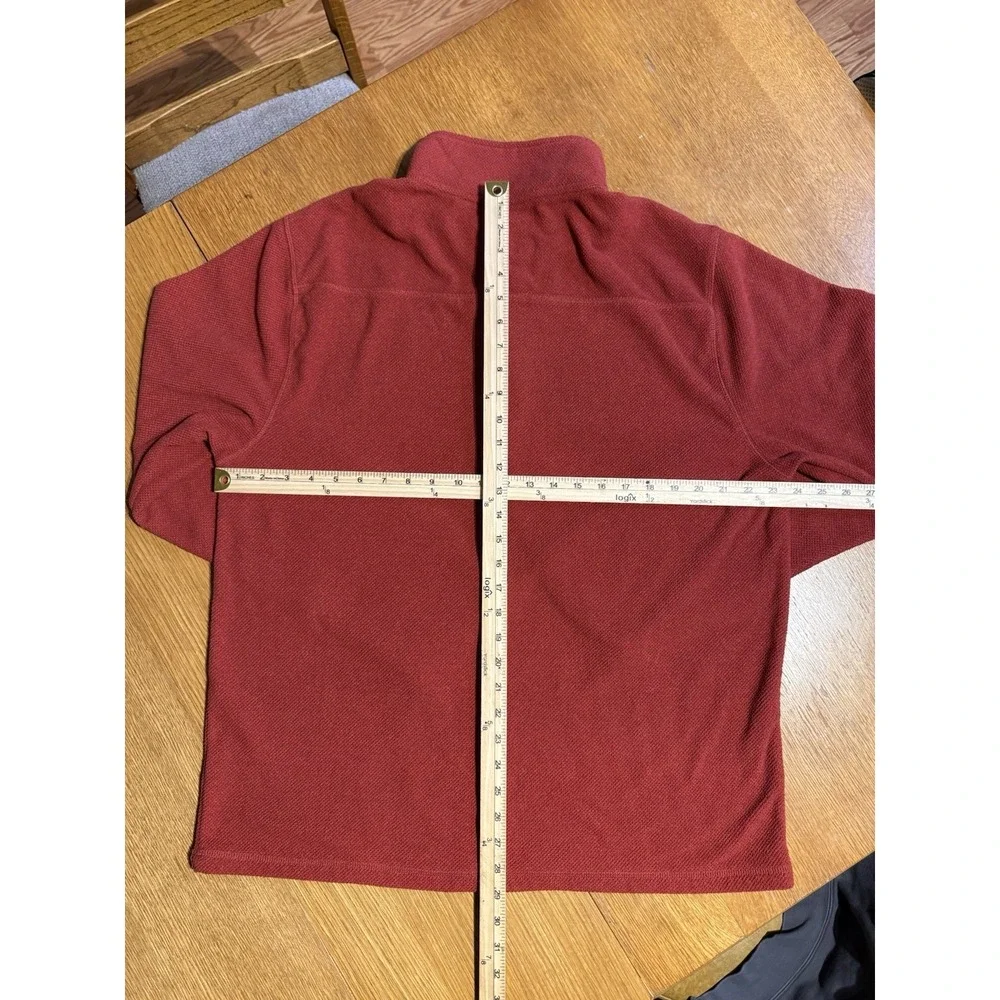 Killik Sweater Men's XL Red Waffle Knit 1/4 Zip Pullover Stretch Hunting
